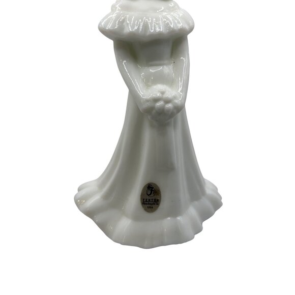 Fenton Handmade Milk Glass bridesmaid Girl Figurine - Picture 2 of 6